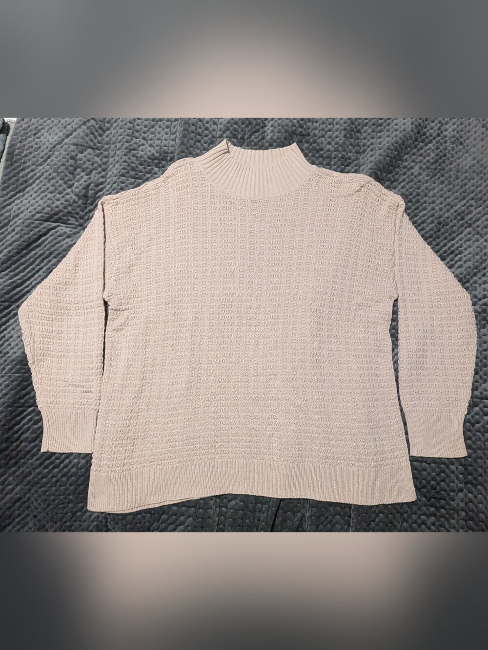 Chaps by Ralph Lauren Soft Pink Mock Neck Sweater
